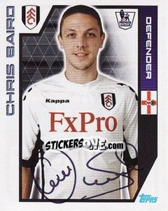 Figurina Chris Baird - Premier League Inglese 2011-2012 - Topps