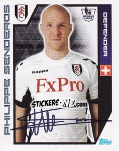 Sticker Philippe Senderos - Premier League Inglese 2011-2012 - Topps