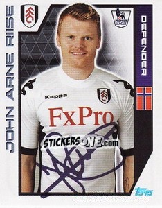 Figurina John Arne Riise - Premier League Inglese 2011-2012 - Topps