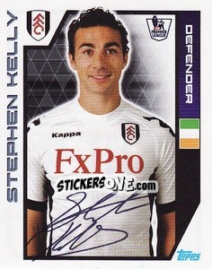 Sticker Stephen Kelly - Premier League Inglese 2011-2012 n. 146 - Topps
