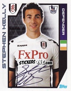 Cromo Stephen Kelly - Premier League Inglese 2011-2012 - Topps