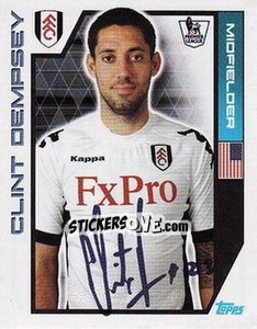 Sticker Clint Dempsey - Premier League Inglese 2011-2012 - Topps