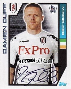 Sticker Damien Duff - Premier League Inglese 2011-2012 n. 150 - Topps