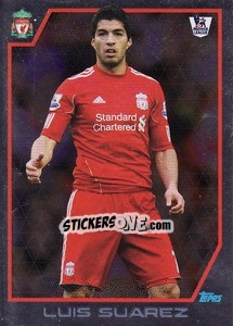 Sticker Star Player - Luis Suarez - Premier League Inglese 2011-2012 n. 160 - Topps