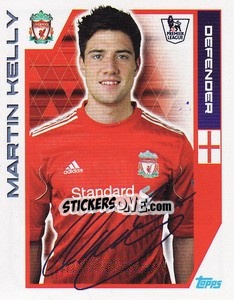 Figurina Martin Kelly - Premier League Inglese 2011-2012 n. 163 - Topps