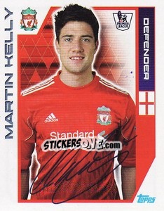 Cromo Martin Kelly - Premier League Inglese 2011-2012 - Topps