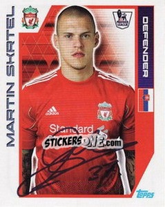 Sticker Martin Skrtel - Premier League Inglese 2011-2012 - Topps