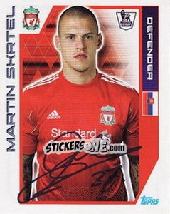 Sticker Martin Skrtel - Premier League Inglese 2011-2012 n. 167 - Topps