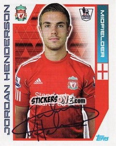 Sticker Jordan Henderson - Premier League Inglese 2011-2012 n. 171 - Topps