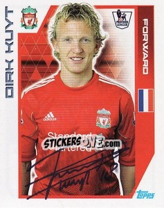 Sticker Dirk Kuyt - Premier League Inglese 2011-2012 n. 176 - Topps