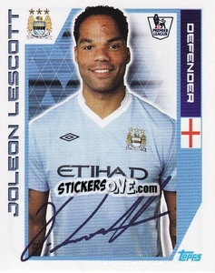 Sticker Joleon Lescott - Premier League Inglese 2011-2012 n. 185 - Topps