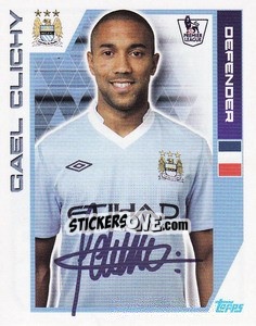 Sticker Gael Clichy - Premier League Inglese 2011-2012 - Topps