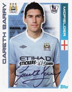 Sticker Gareth Barry - Premier League Inglese 2011-2012 n. 192 - Topps