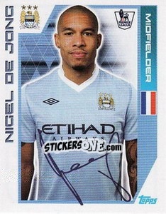 Sticker Nigel de Jong - Premier League Inglese 2011-2012 - Topps