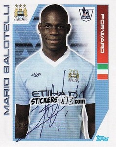 Sticker Mario Balotelli - Premier League Inglese 2011-2012 n. 199 - Topps