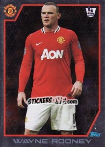 Sticker Star Player - Wayne Rooney - Premier League Inglese 2011-2012 n. 204 - Topps