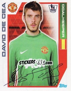 Sticker David de Gea - Premier League Inglese 2011-2012 n. 205 - Topps