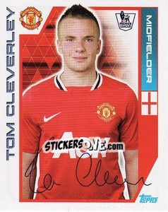Sticker Tom Cleverley - Premier League Inglese 2011-2012 n. 211 - Topps