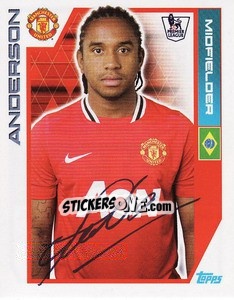Sticker Anderson - Premier League Inglese 2011-2012 n. 213 - Topps