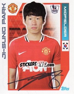 Sticker Ji-Sung Park - Premier League Inglese 2011-2012 n. 214 - Topps