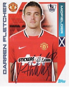Sticker Darren Fletcher - Premier League Inglese 2011-2012 n. 216 - Topps