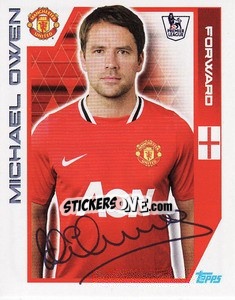 Sticker Michael Owen - Premier League Inglese 2011-2012 - Topps
