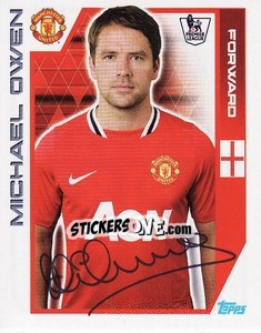 Sticker Michael Owen - Premier League Inglese 2011-2012 n. 218 - Topps