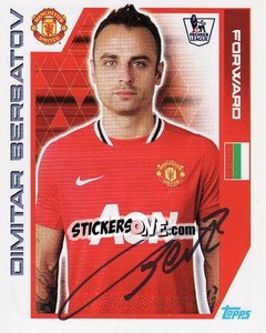 Sticker Dimitar Berbatov - Premier League Inglese 2011-2012 n. 221 - Topps