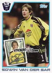 Sticker Edwin van der Sar - Premier League Inglese 2011-2012 n. 232 - Topps
