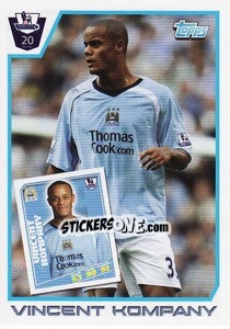 Figurina Vincent Kompany - Premier League Inglese 2011-2012 - Topps