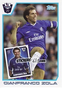 Sticker Gianfranco Zola - Premier League Inglese 2011-2012 n. 242 - Topps