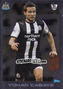 Sticker Star Player - Yohan Cabaye - Premier League Inglese 2011-2012 - Topps