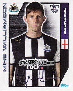 Sticker Mike Williamson - Premier League Inglese 2011-2012 n. 248 - Topps