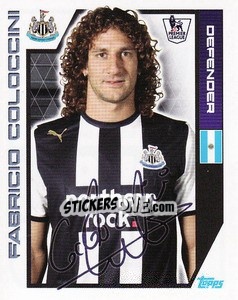 Cromo Fabricio Coloccini - Premier League Inglese 2011-2012 - Topps