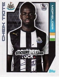 Sticker Cheik Tiote - Premier League Inglese 2011-2012 n. 254 - Topps