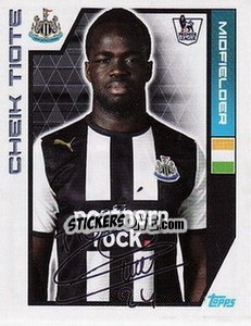 Figurina Cheik Tiote - Premier League Inglese 2011-2012 - Topps