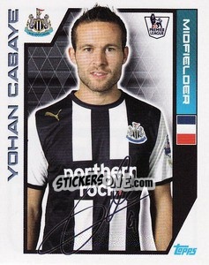 Sticker Yohan Cabaye - Premier League Inglese 2011-2012 n. 257 - Topps