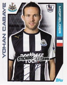 Figurina Yohan Cabaye - Premier League Inglese 2011-2012 - Topps