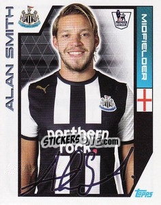 Figurina Alan Smith - Premier League Inglese 2011-2012 - Topps