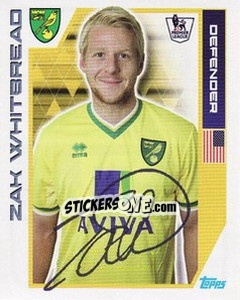 Sticker Zak Whitbread - Premier League Inglese 2011-2012 n. 271 - Topps