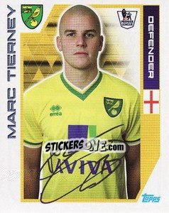 Figurina Marc Tierney - Premier League Inglese 2011-2012 n. 274 - Topps