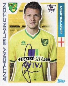 Sticker Anthony Pilkington - Premier League Inglese 2011-2012 - Topps