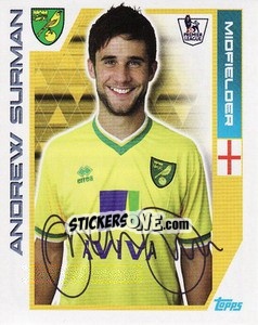 Figurina Andrew Surman - Premier League Inglese 2011-2012 - Topps