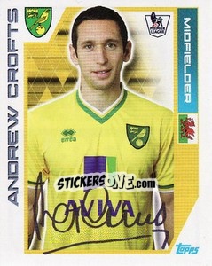 Sticker Andrew Crofts - Premier League Inglese 2011-2012 n. 278 - Topps