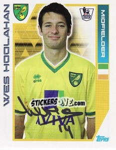 Sticker Wes Hoolahan - Premier League Inglese 2011-2012 n. 280 - Topps