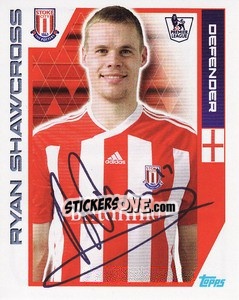Sticker Ryan Shawcross - Premier League Inglese 2011-2012 n. 317 - Topps