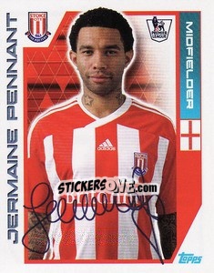 Sticker Jermaine Pennant - Premier League Inglese 2011-2012 n. 321 - Topps