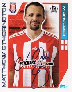 Sticker Matthew Etherington - Premier League Inglese 2011-2012 n. 323 - Topps