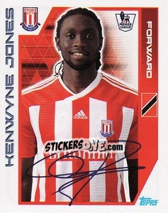 Figurina Kenwyne Jones - Premier League Inglese 2011-2012 - Topps