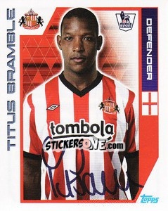 Sticker Titus Bramble - Premier League Inglese 2011-2012 n. 340 - Topps